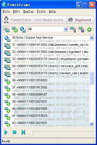PowerGramo for Skype Screenshot
